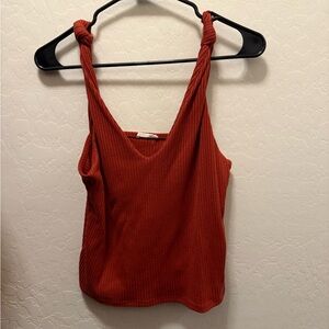 Miss Me Rust Ribbed Camisole